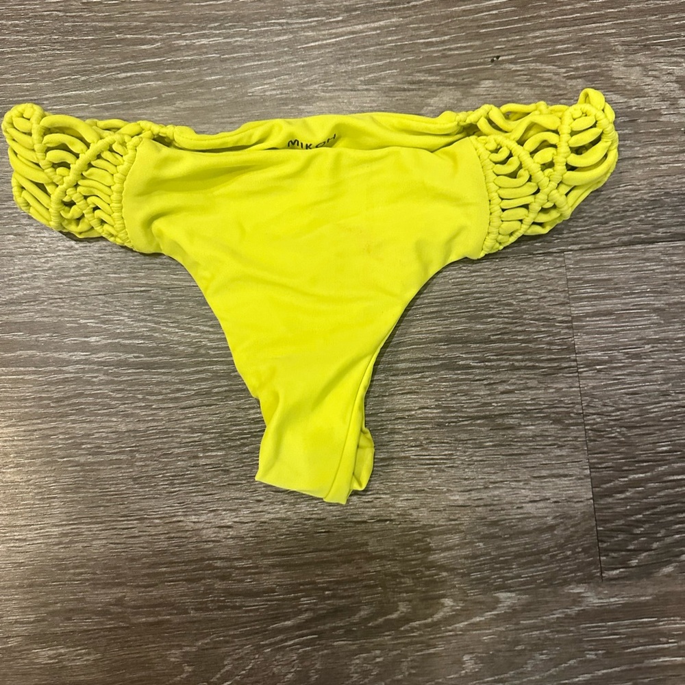 Mikoh neon yellow bikini bottoms